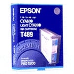 Afbeelding van Epson T489 inktcartridge licht cyaan / cyaan (origineel) | EPST489