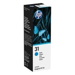 Afbeelding van HP 1VU26AE nr. 31 inktfles cyaan (origineel) | HP1VU26AE
