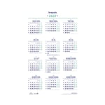 Afbeelding van Brepols jaarkalender op posterformaat | 40 x 60,5 cm | 4-talig | 2027 | BRE1.840.9900.00.0.02027