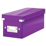 Afbeelding van Leitz 6041 WOW CD opberg box | PP gelamineerd hardboard | paars | LEI60410062