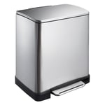 Afbeelding van EKO E-Cube pedaalemmer | mat RVS | 20 liter | EK240NA0217