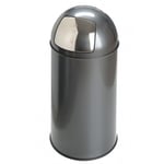 Afbeelding van EKO Push afvalbak | grijs | 40 liter | EK240NA2984