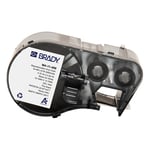 Afbeelding van Brady M4-11-498 vinylweefsel labels zwart op wit | 12,7 mm x 19,05 mm (origineel) | BRAM4-11-498