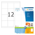 Afbeelding van Herma Premium 4617 permanent hechtende etiketten | A4 | 70 x 67,7 mm | wit | 2.400 etiketten | HER4617