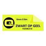 Afbeelding van Brother TZe-FX611 Flexi ID tape zwart op geel 6mm x 8m (huismerk) | STTZe-FX611