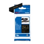 Afbeelding van Brother TZe-R354 tape goud op zwart 24 mm (origineel) | BROTZE-R354