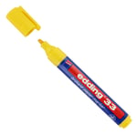 Afbeelding van Edding 33 brilliant paper marker | geel | beitelvormige punt | 1-5 mm | EDD4-33005