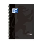 Afbeelding van Oxford 100430269 Classic collegeblok | A4+ | geruit | zwart | 80 vel | OXF100430269