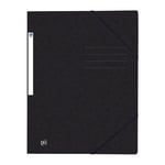Afbeelding van Oxford 400116306 Top File+ elastomap | A4 | karton | zwart | 200 vel | OXF400116306