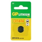 Afbeelding van GP knoopcel batterij CR1616 | lithium | 1 stuk | GPGPCR1616