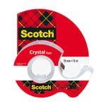 Afbeelding van 3M Scotch 600 Crystal Clear plakband met dispenser | transparant | 19 mm x 15 m | 3M71000862742