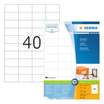 Afbeelding van Herma Premium 4610 permanent hechtende etiketten | A4 | 52,5 x 29,7 mm | wit | 8.000 etiketten | HER4610