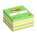 Afbeelding van 3M 2028G Post-it notes kubus | 76 x 76 mm | pastelgroen | 450 vel | 3M2028G