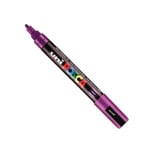 Afbeelding van POSCA PC-5M verfmarker | paars | ronde punt | 1,8 - 2,5 mm | POSPC5MVT