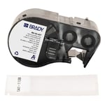 Afbeelding van Brady M4-53-427 gelamineerde vinyl labels | wit op transparant | 25,4 mm x 102 mm | BRAM4-53-427