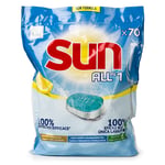 Afbeelding van Sun All-in-1 vaatwastabletten | Lemon | 70 tabs | QC-SUN-00104