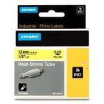Afbeelding van DYMO S0718310 / 18056 IND Rhino tape krimpkous zwart op geel 12mm (origineel) | 18056