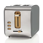 Afbeelding van Nedis broodrooster | met ontdooifunctie | grijs | 6 standen | 900 Watt | NEDKABT510EGY