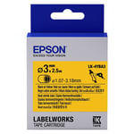 Afbeelding van Epson LK-4YBA3 krimpkous zwart op geel 3mm (origineel) | EPSLK-4YBA3