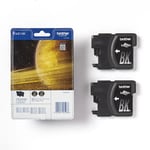 Afbeelding van Brother LC-1100 inktcartridge zwart 2 stuks (origineel) | BRB-LC1100BKBP2