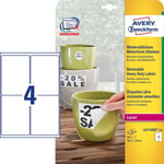 Afbeelding van Avery Zweckform L4774REV-20 weerbestendige etiketten | afneembaar | 99,1 mm x 139 mm | 80 etiketten | AVEL4774REV-20