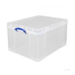 Afbeelding van Really Useful Box opbergdoos | polypropyleen | transparant | 84 liter | UB84LC
