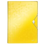 Afbeelding van Leitz 45890016 WOW projectmap | A4 | geel | 6 vakken | 1 stuk | LEI45890016