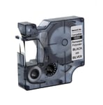 Afbeelding van DYMO S0718170 / 18485 IND Rhino tape permanent polyester zwart op metallic 9mm (huismerk) | STS0718170