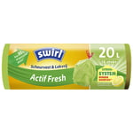 Afbeelding van Swirl Actif Fresh vuilniszakken met trekband | Scheurvast & lekvrij | 20 liter | 12 stuks | SWI0006739