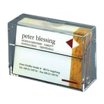 Afbeelding van Sigel SI-VA110 visitekaartbox | transparant | 1 vak | 100 kaartjes | SIGSI-VA110