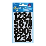 Afbeelding van Avery Zweckform 3785 etiketten | 0-9 | zwart | groot | 28 etiketten | AVE3785