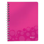 Afbeelding van Leitz collegeblok 4639 WOW | A5 | gelinieerd | roze metallic | 80gr. | 80 vel | LEI46390023