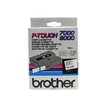 Afbeelding van Brother TX-241 tape zwart op wit 18mm x 8m (origineel) | BROTX-241