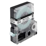 Afbeelding van Epson LC-3TBN9 tape zwart op transparant 9 mm (9m) | EPSC53S624403