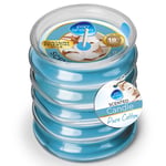 Afbeelding van Pan Aroma Geurkaars in Geribde Glazen Pot | Pure Cotton | 270 gram | QC-PAN-04386