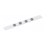 Afbeelding van Maul 6207202 magnetische wandlijst | magnetisch | metaal | wit | 4 magneten | MAU6207202