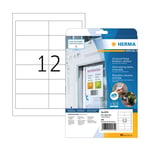 Afbeelding van Herma 4574 verwijderbare folie etiketten | weerbestendig | A4 | 97 x 42,3 mm | wit | 240 etiketten | HER4574