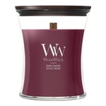 Afbeelding van Woodwick Medium Hourglass geurkaars | Dark Cherry | 275 gram | WO1095NA9278