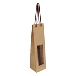 Afbeelding van Papieren wijnflestas | 90 x 380 mm | bruin | 25 stuks | PAA269759
