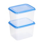 Afbeelding van Sunware Club Cuisine diepvriesdozen | transparant/blauw | 1,9 liter | 2 stuks | SUN76800663