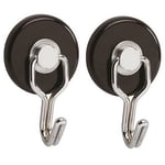 Afbeelding van Maul haakmagneten | Carrousel | zwart | 2 stuks | MAUL6155790