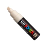 Afbeelding van POSCA PC-8K verfmarker | beige | beitel punt | 8 mm | POSPC8KBE