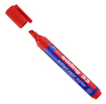 Afbeelding van Edding 33 brilliant paper marker | rood | beitelvormige punt | 1-5 mm | EDD4-33002