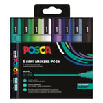 Afbeelding van Posca PC-5M vefmarkerset koude kleuren | 1,8 - 2,5 mm | rond | 8 stuks | POSPC5M14