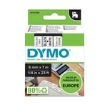 Afbeelding van DYMO S0720780 / 43613 tape zwart op wit 6mm (origineel) | 43613
