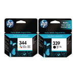 Afbeelding van HP bundel 344(tricolor) + 339(black) | HPB-C-63E67E