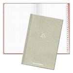 Afbeelding van Aurora R2396SQ5 notitieboek met A-Z tabs | A5 | geruit | 80 gr. | 96 vel | grijs | AURR2396SQ5