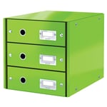 Afbeelding van Leitz 6048 WOW ladeblok | groen | 3 laden | LEI60480054
