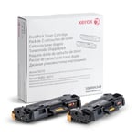 Afbeelding van Xerox 106R04349 toner cartridge zwart 2 stuks (origineel) | XER106R04349