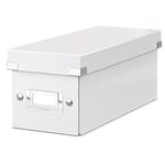 Afbeelding van Leitz 6041 WOW CD opberg box | PP gelamineerd hardboard | wit | LEI60410001